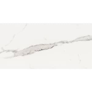 Belmar White 12 in. x 24 in. Porcelain Floor and Wall Tile (1.94 sq. ft)