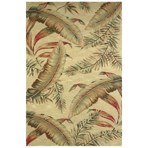Antique Ferns Ivory 8 ft. 6 in. x 11 ft. 6 in. Area Rug
