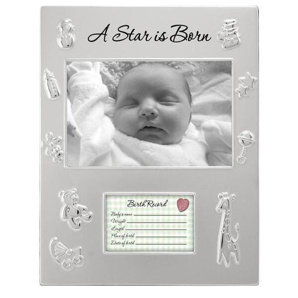 Unbranded A Star Is Born 2-Openings 9.75 in. x 8.5 in. Silver Picture Frame