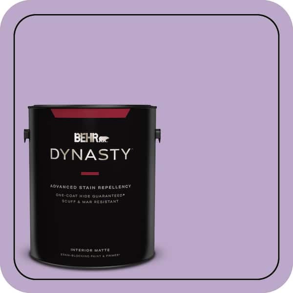 BEHR DYNASTY 1 gal. #M570-4 Cyber Grape Matte Interior Stain-Blocking Paint & Primer
