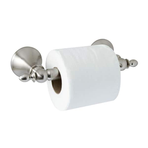 MODONA ANTICA Toilet Paper Holder with Stainless Steel Roller in Satin Nickel