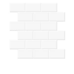 smart tiles Oslo White 22.56 in. x 10.88 in. Vinyl Peel and Stick Tile  (2.80 sq. ft./ 2-pack) SM1135G-02-QG - The Home Depot