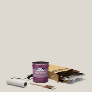 1 gal. #N320-1 Campfire Ash Extra Durable Eggshell Enamel Interior Paint and 5-Piece Wooster Set All-in-One Project Kit
