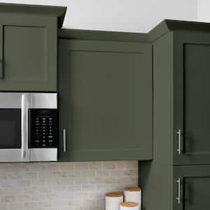 Avondale 24 in. W x 12 in. D x 30 in. H Ready to Assemble Plywood Shaker Wall Kitchen Cabinet in Fern Green