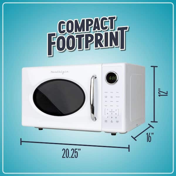 Nostalgia Retro Microwave-1.1 cu. ft. and 1000 Watt Countertop