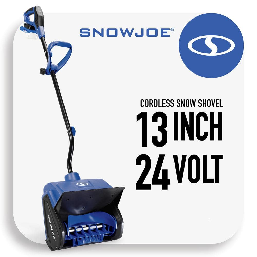 Snow Joe 13 in. 24-Volt Cordless Snow Shovel Kit with 4.0 Ah Battery and  Charger 24V-SS13 The Home Depot