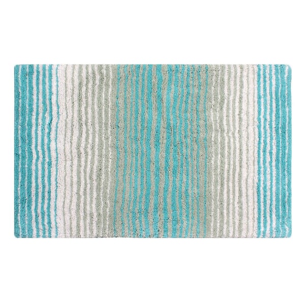 100% Cotton Gradiation Collection Machine Washable 24x40, Turquoise