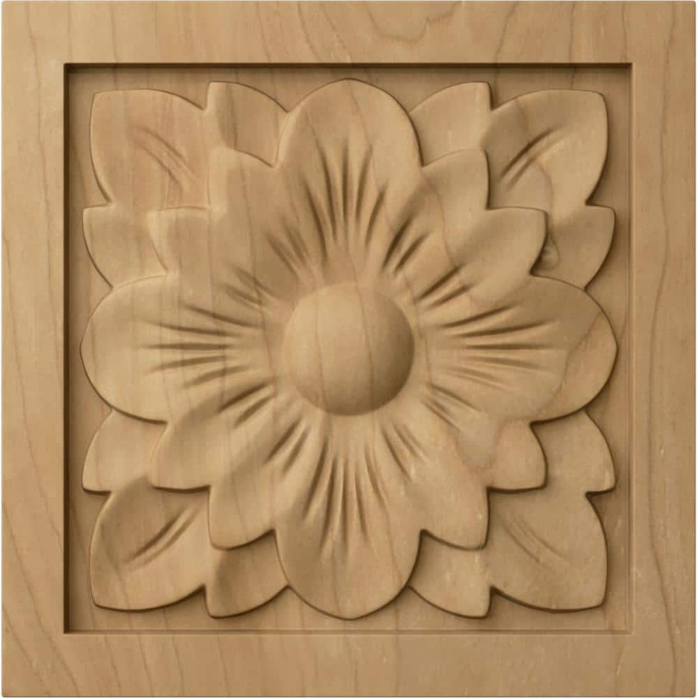 5-1/8 in. x 1 in. x 5-1/8 in. Unfinished Wood Maple Large Dogwood Flower Rosette price history on PriceWatchPro