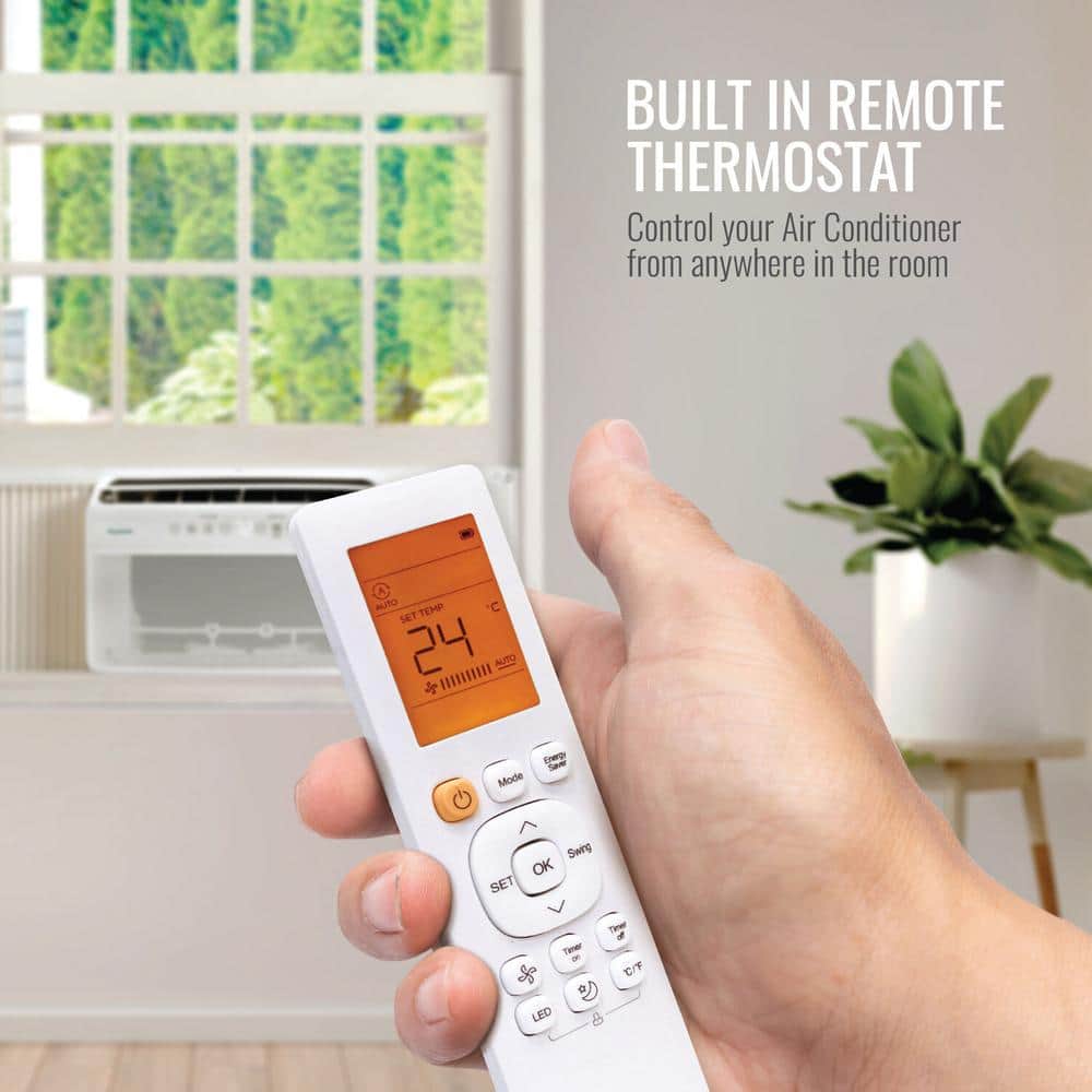 Keystone 10,000 BTU White Window Air Conditioner with Remote
