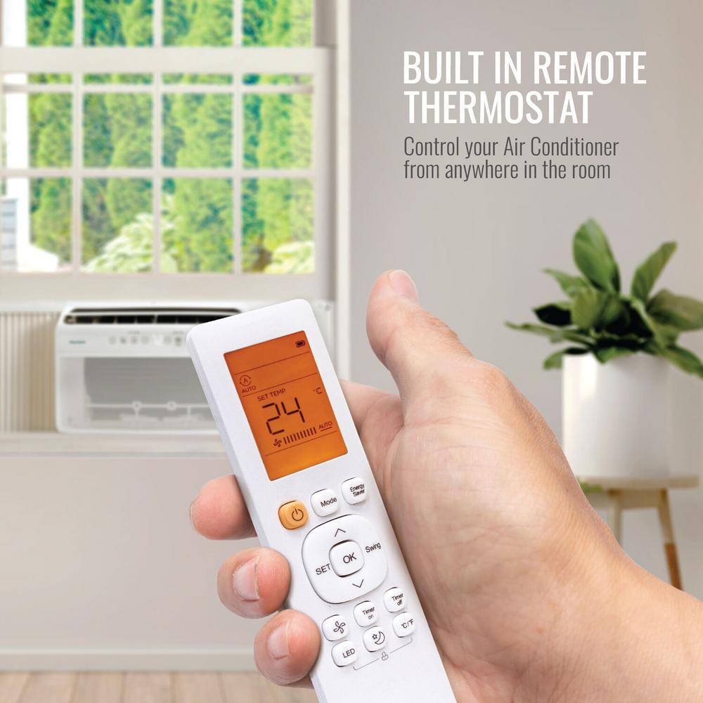 Keystone 10,000 BTU White Window Air Conditioner with Remote