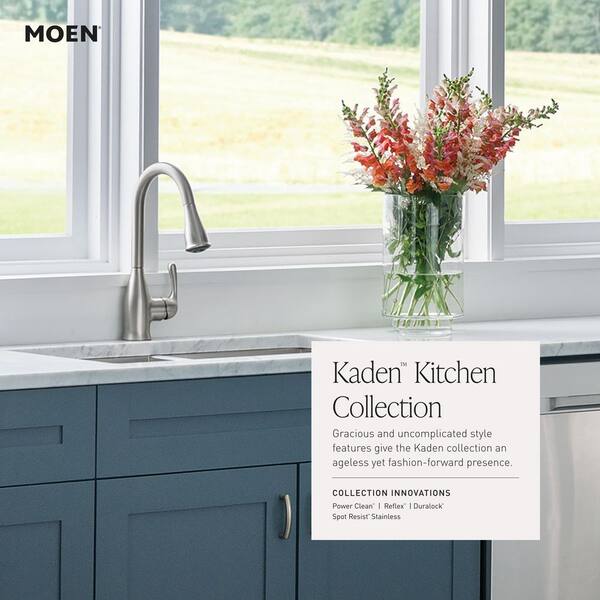MOEN Kaden Single-Handle Pull-Down Sprayer Kitchen Faucet with