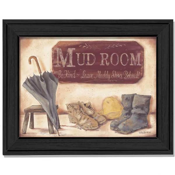 Charlie Muddy Shoes 1-Piece Framed Wall Art 14 in. x 18 in.