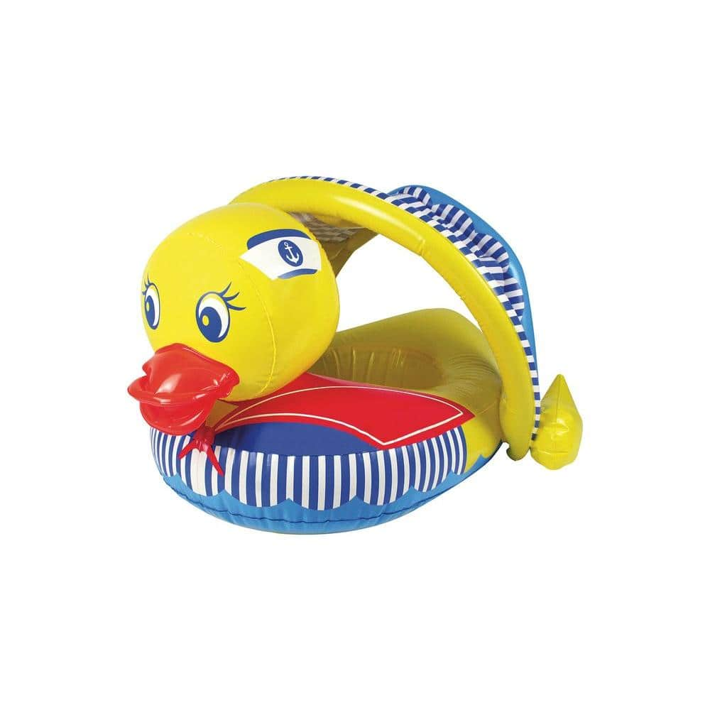 Poolmaster Baby Duck Swimming Pool Float Rider The Home Depot