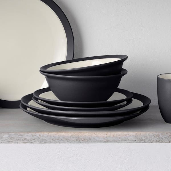 Noritake Colorwave Graphite 16-Piece Curve (Black) Stoneware