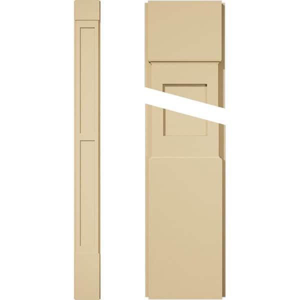 Ekena Millwork 2 in. D x 9 in. W x 102 in. L Primed Polyurethane Pilaster 1- Pack