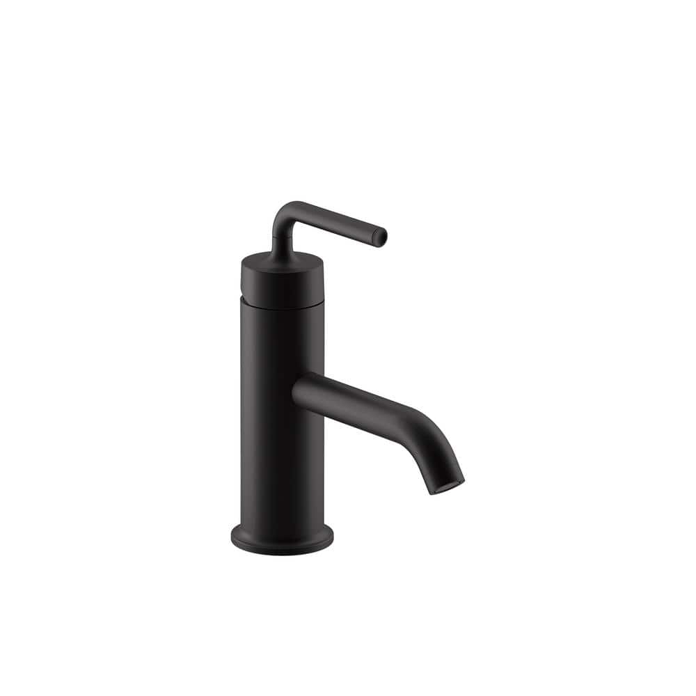 Purist Single-Handle Single Hole Bathroom Faucet with Straight Lever Handle in Matte Black price history on PriceWatchPro