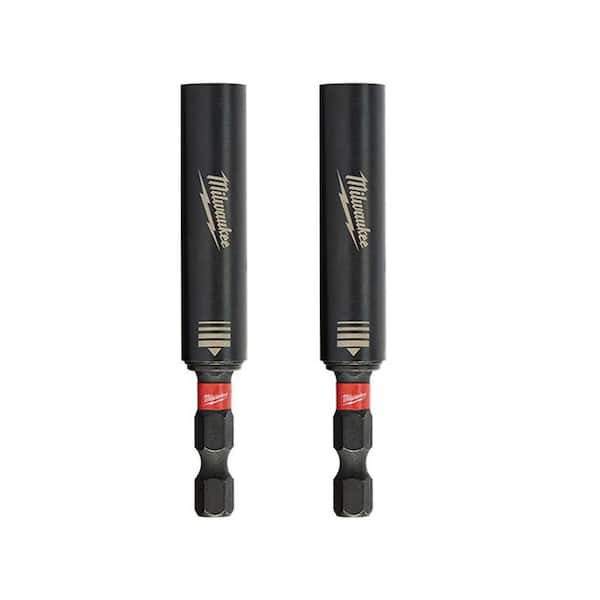Milwaukee SHOCKWAVE Impact Duty 3 in. Magnetic Drive Guide Bit (2-Pack)