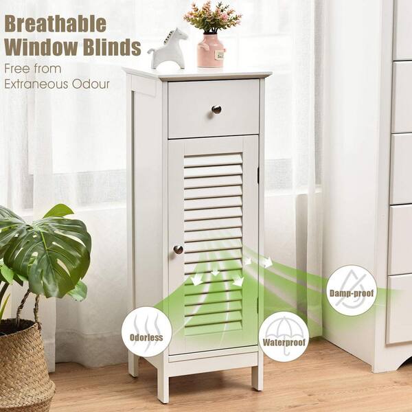 Over The Toilet Storage Cabinet, Free Standing with Breathable