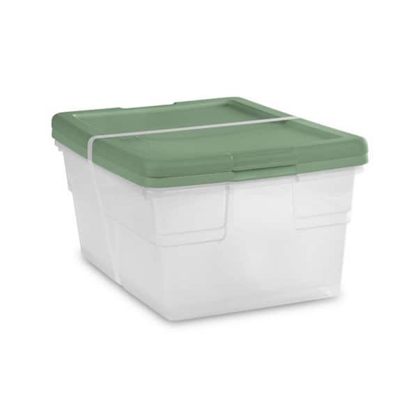 19 qt. Plastic Stackable Storage Bins for Pantry in Multi (4-Pack) bin-462  - The Home Depot