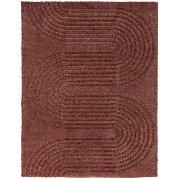 Carrick Wine 8 ft. x 10 ft. Stripe Area Rug