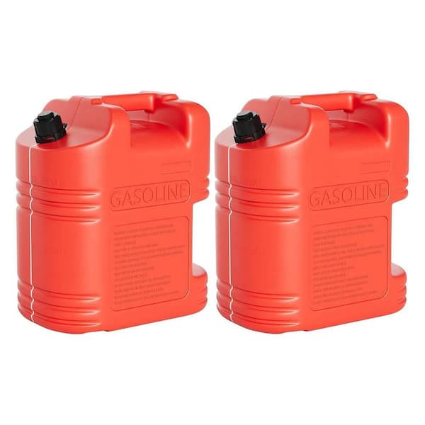5 Gal. Gas Can 2x Pack Heavy-Duty No-Spill Liquid Container with Level Gauge Air Release Valve Utility Storage Pail