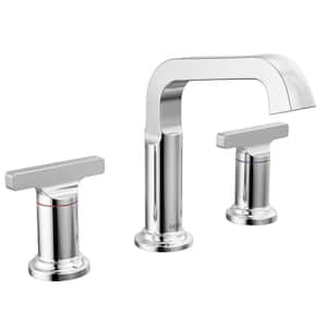 Tetra 8 in. Widespread Double-Handle Bathroom Faucet in Polished Chrome