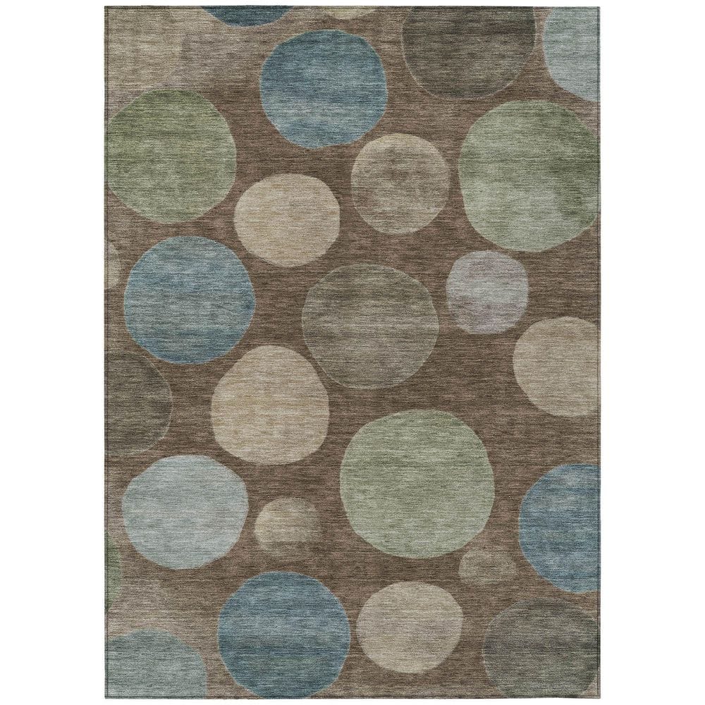 Chantille Machine Washable Indoor/Outdoor Abstract ACN2062 Chocolate 5 ft. x 7 ft. 6 in. Area Rug price history on PriceWatchPro