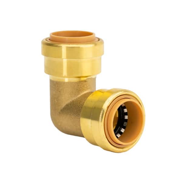 QUICKFITTING 3/4 in. Push-to-Connect Brass 90-Degree Elbow Fitting