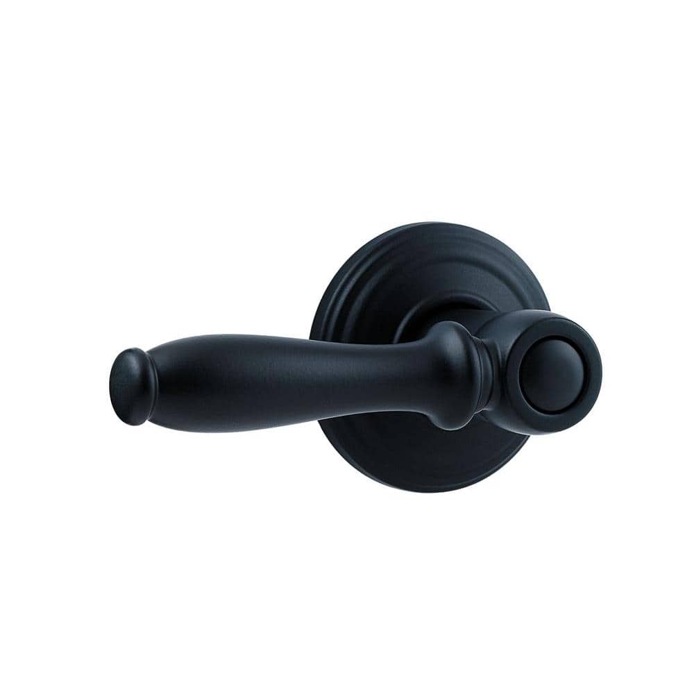 Kwikset Ashfield Iron Black Passage Hall/Closet Door Lever