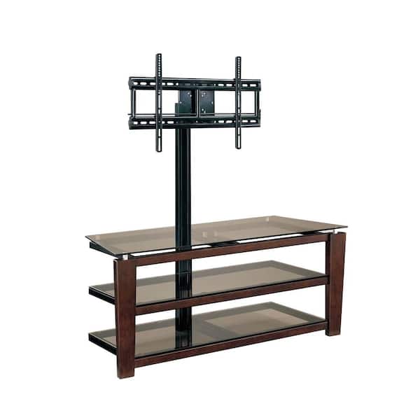 Whalen Sydney 52 in. Dark Brown Cherry Composite TV Stand Fits TVs Up to 60 in. with Flat Screen Mount