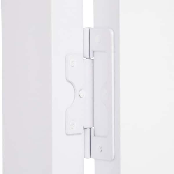 72 in. x 80 in. Seabrooke Louver Over Panel White Hollow Core PVC Vinyl Interior Bi-Fold Door