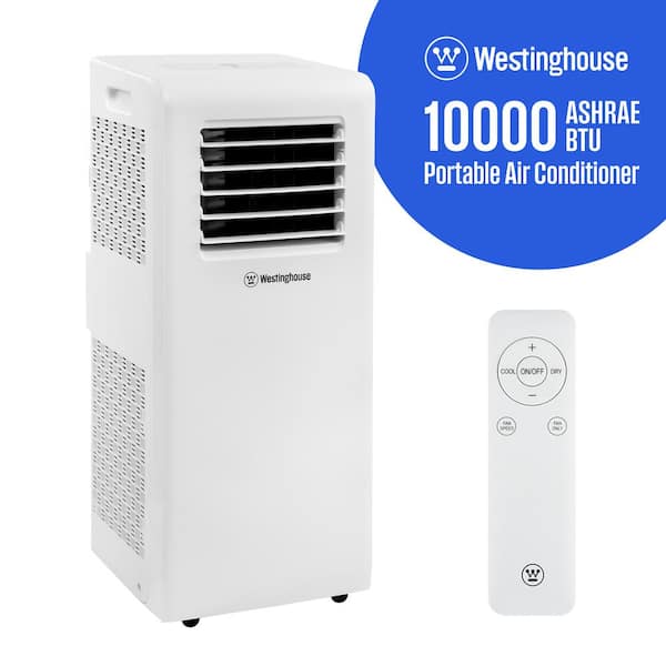 Westinghouse 10,000 BTU Portable Air Conditioner Cools 450 sq. ft. with 3-in-1 Operation in White