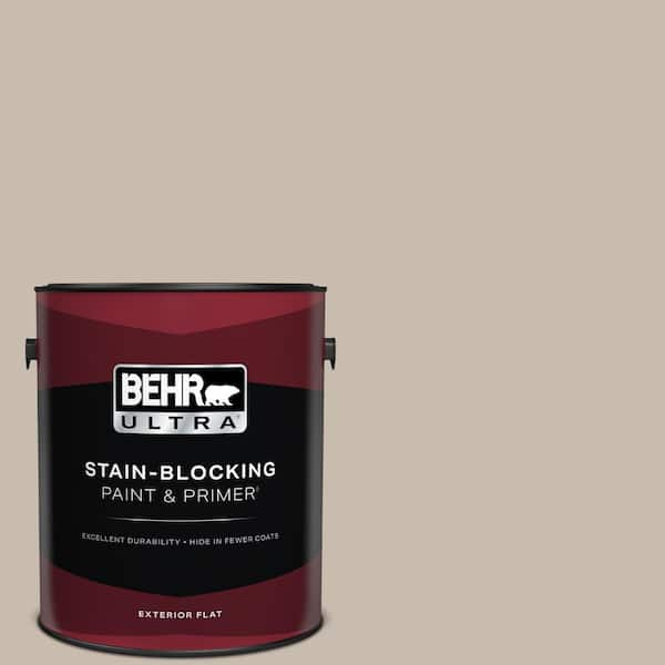 BEHR ULTRA 1 gal. #ECC-44-1 Barley Field Flat Exterior Paint & Primer