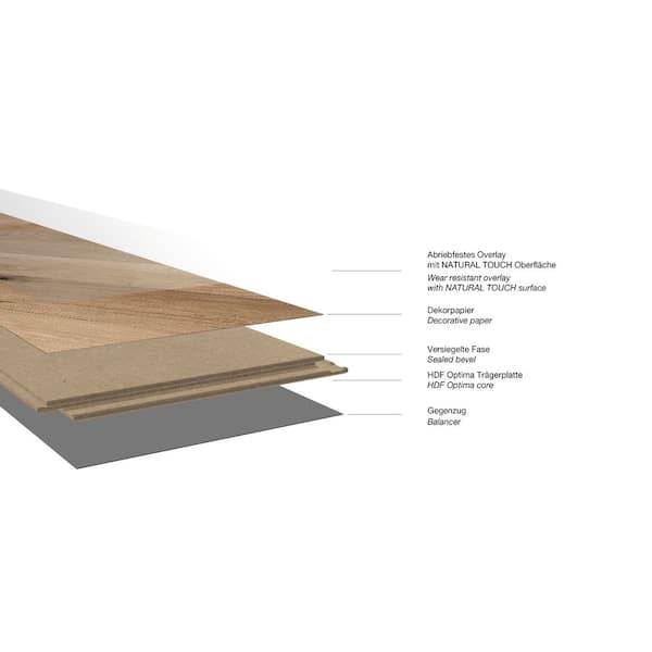 Krono Original Oak Fortress Rochesta 8mm T x 9.6 in. W Laminate Wood Flooring (29.06 sq. ft./case)