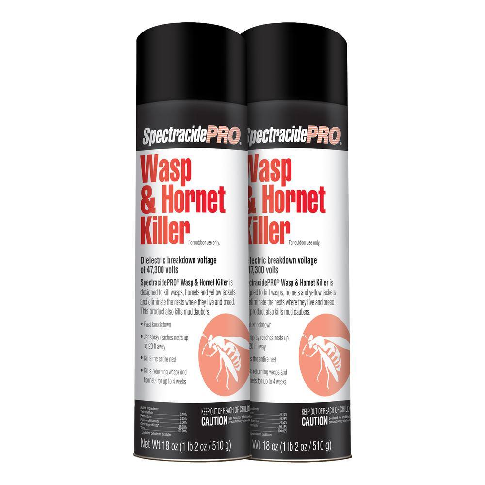 Spectracide Pro Pro 18 Oz Wasp And Hornet Killer Aerosol 2 Pack Hg The Home Depot