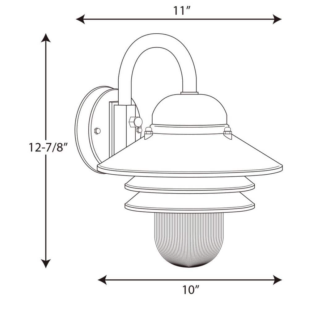 White Ceramic Outdoor Wall Lantern with Clear Acrylic Shade