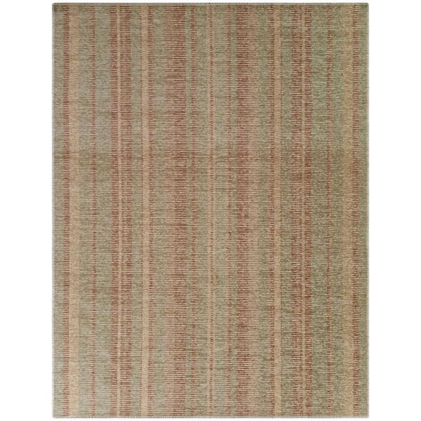 Chauncey Pink 8 ft. x 10 ft. Stripe Area Rug