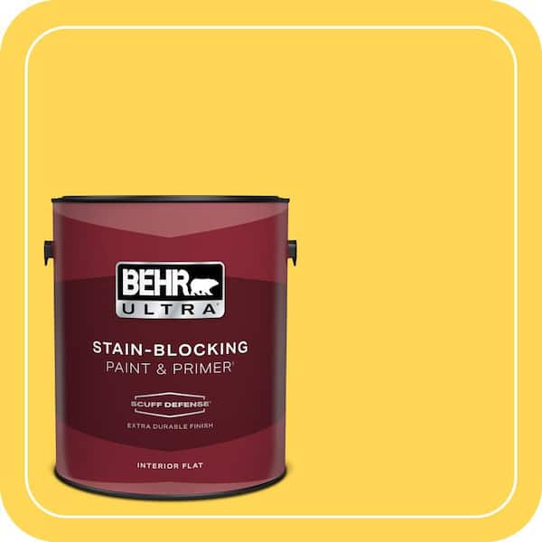 BEHR ULTRA 1 gal. #P300-6 Buzz-in Extra Durable Flat Interior Paint & Primer