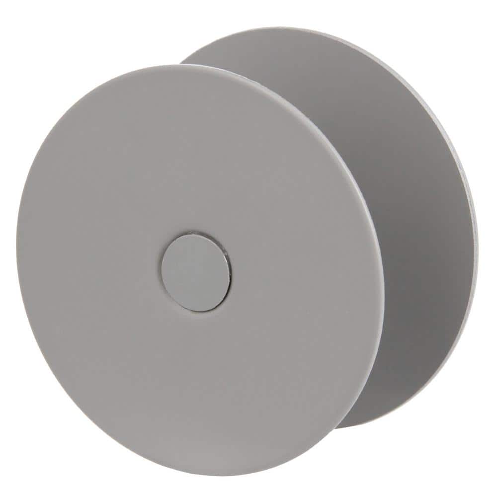 Gray Steel Door Hole Filler Plate for Wood or Metal Doors