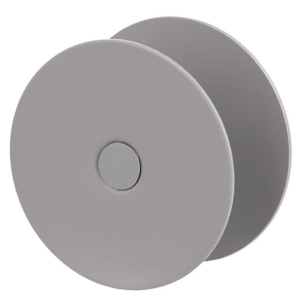 Door Hole Cover Plate, 2-5/8 in. Diameter, Finished in Gray Primer Door Hole Cover Plate, 2-5/8 in. Diameter, Finished in Gray Primer