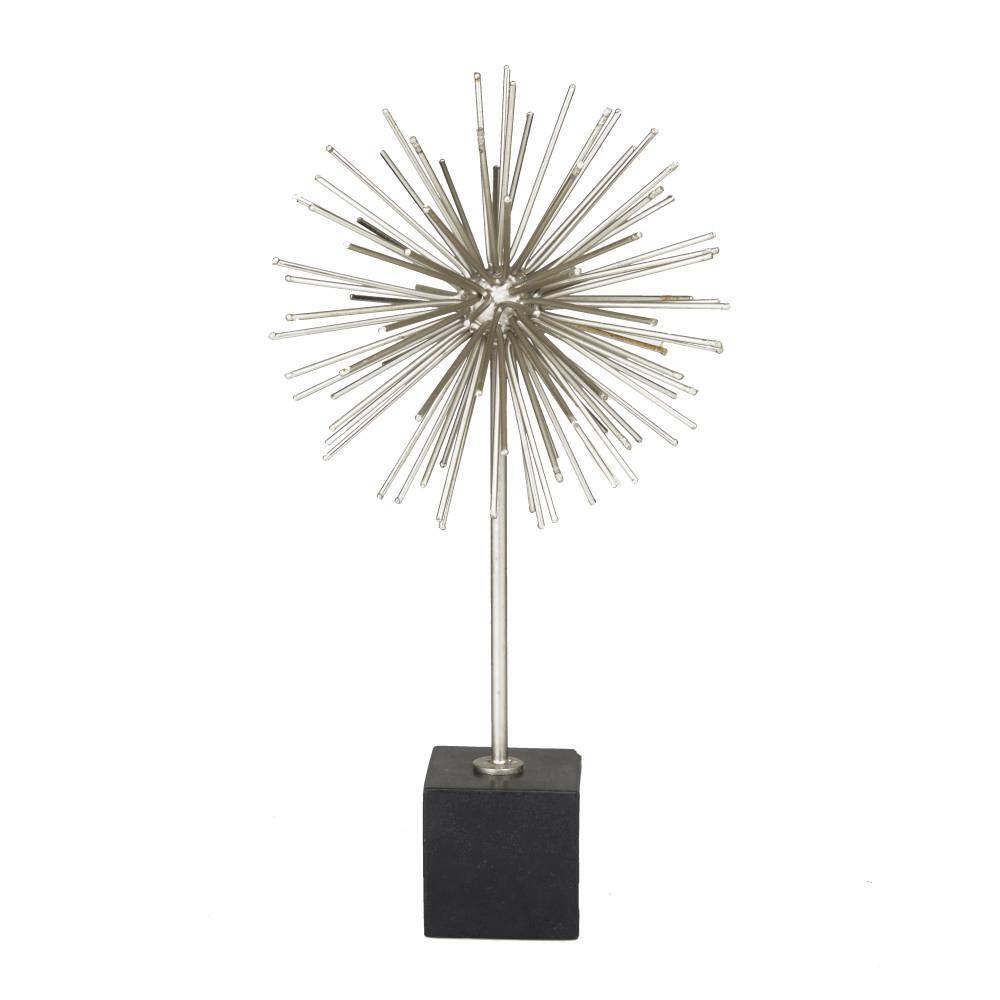 CosmoLiving by Cosmopolitan Silver Marble Starburst Sculpture with ...