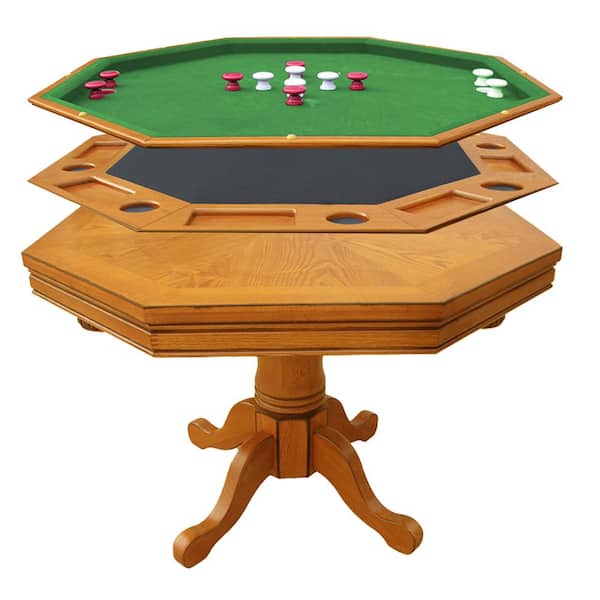 Kingston Oak 3 in. -1 Poker Table