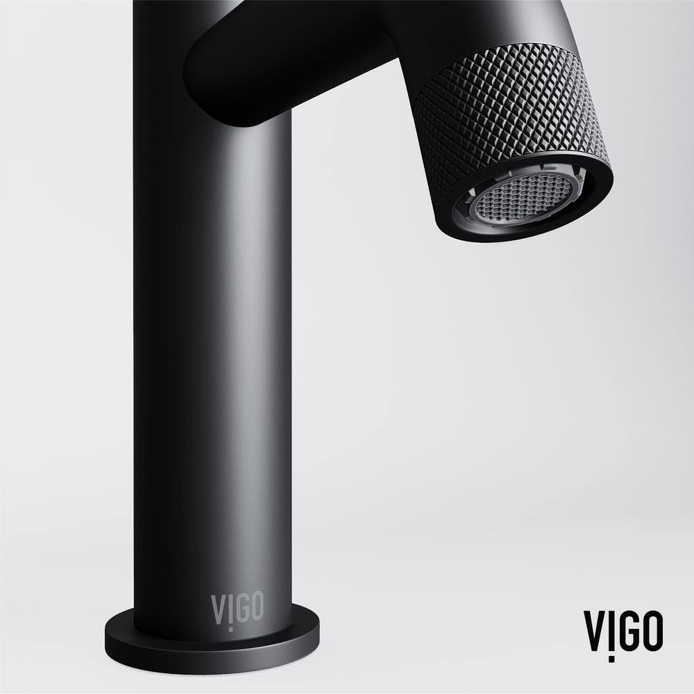 Apollo 7.5'' High-Arc Matte Black Nickel Bathroom Faucet