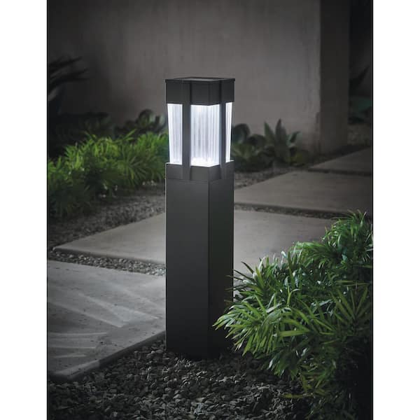 Sumner 20 Lumen Black LED Weather Resistant Outdoor Solar Path Light with Glass Lens