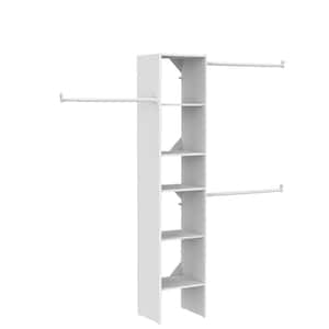 Selectives 48 in. W - 112 in. W White Wood Closet System