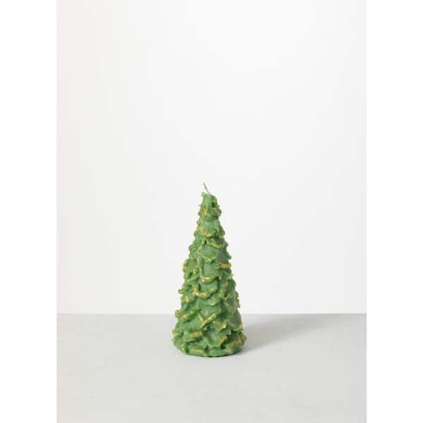 Vance Kitira 8 in. Rhapsody Tree Decorative Candle, Green