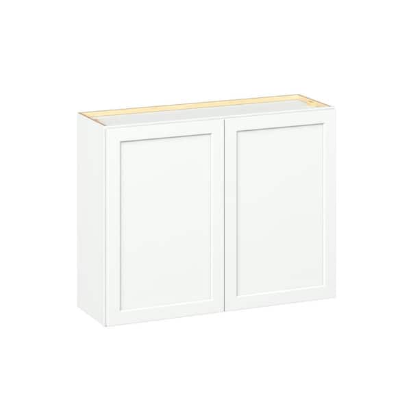 Emerson Pure White Wall 2 Door Ready to Assemble Kitchen Cabinet (39 in. W x 30 in. H x 12 in. D)