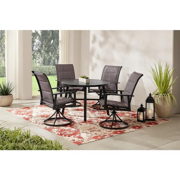 Round Outdoor Patio Dining Set, Sears Bar Table And Stools Swivel Chair Instructions Pdf