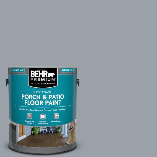 BEHR PREMIUM 1 gal. #PFC-57 Silver Spur Gloss Enamel Interior/Exterior Porch and Patio Floor Paint