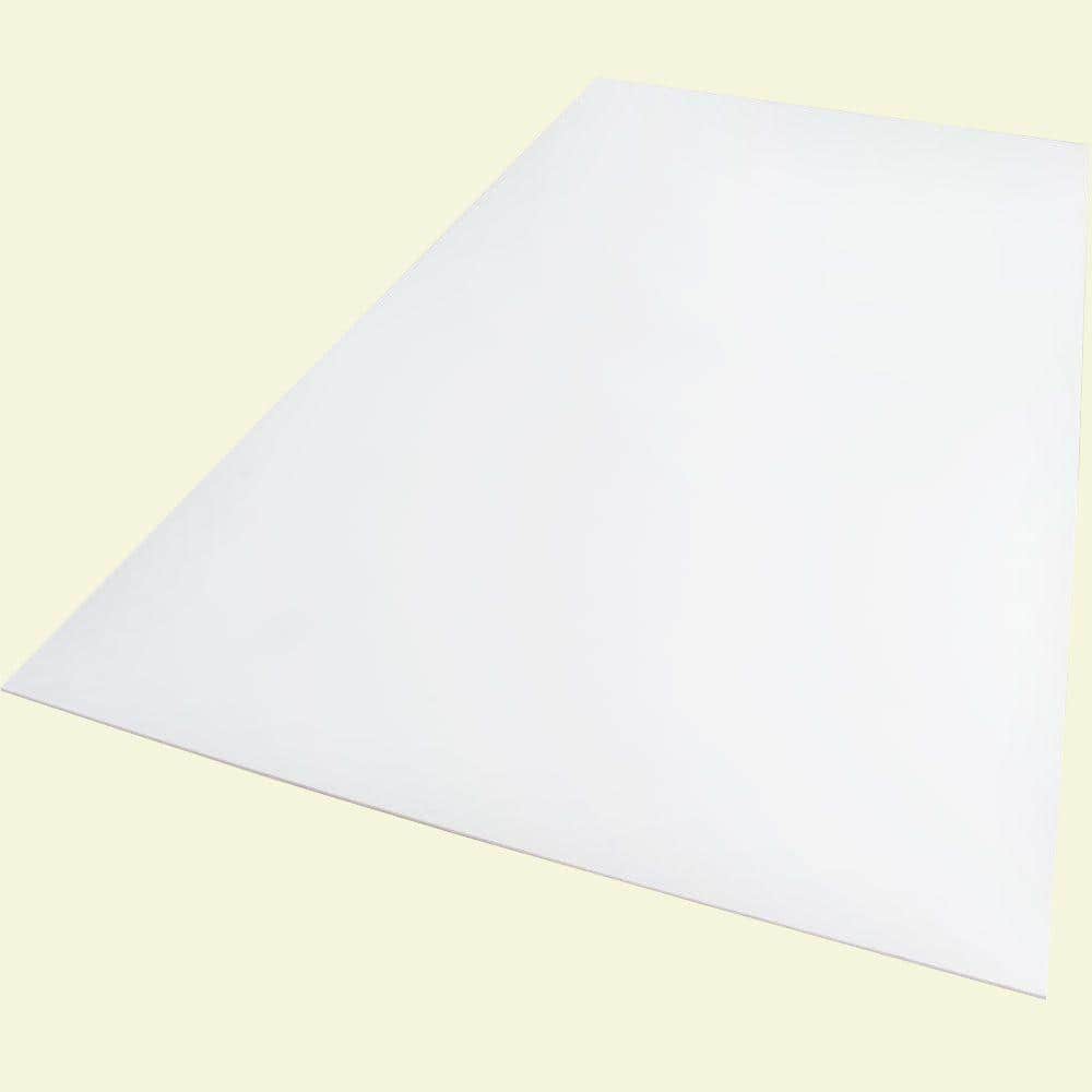18 in. x 24 in. x 0.118 in. Foam PVC White Sheet - Palight - 156247